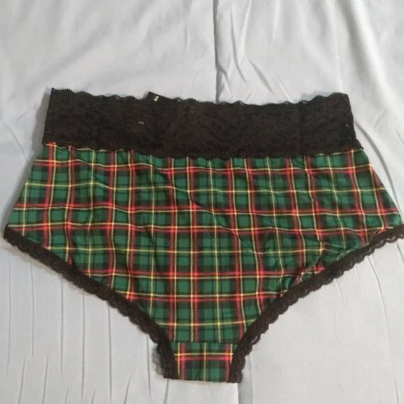 Torrid - Lace Brief Panty - NWT - M 10 - 00 - Plaid - Picture 3 of 5